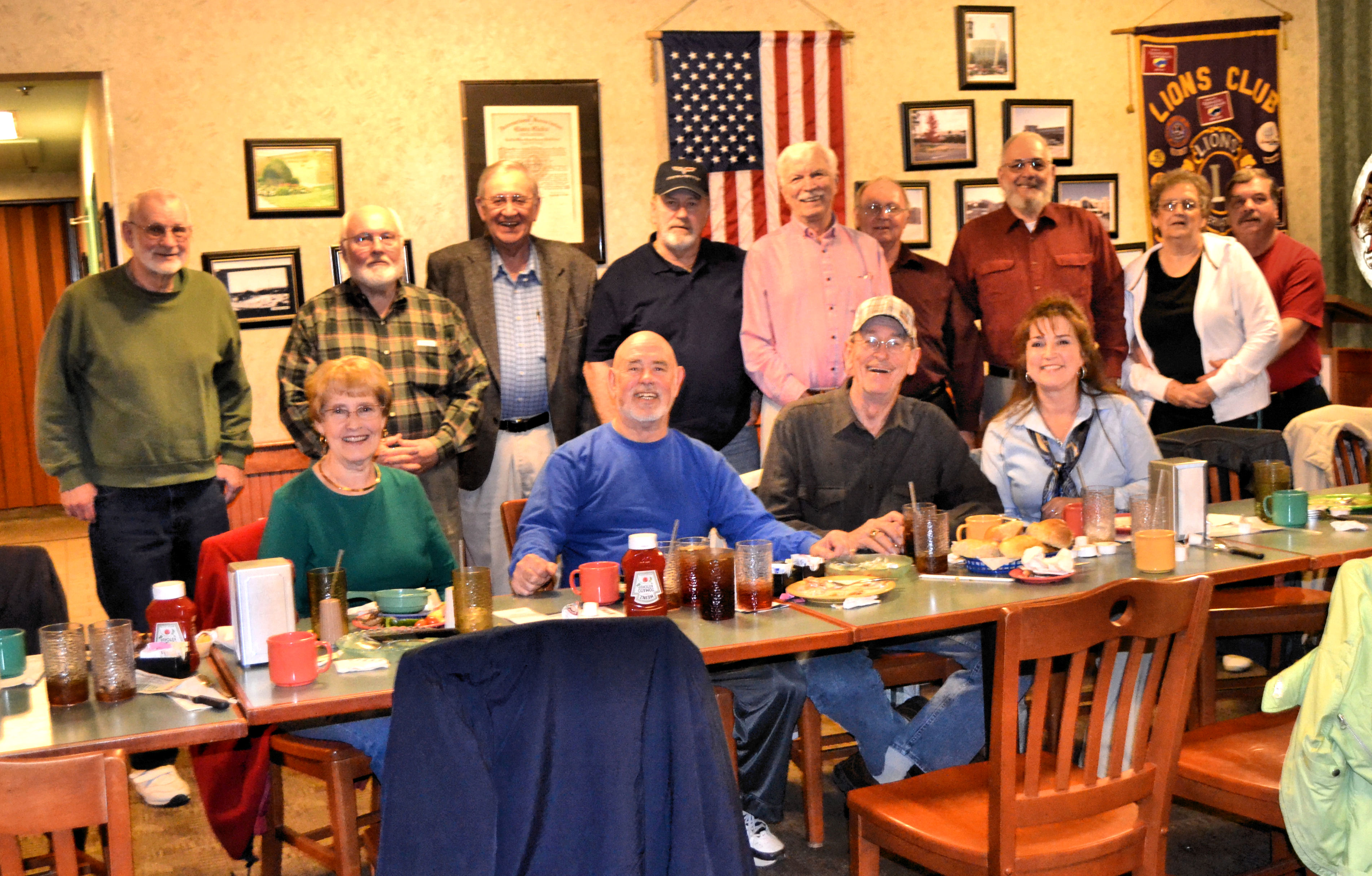 seated: Barbara Calfee Fields, Tommy Goings, Gene & LaVerne Fields
standing: Bob Ingrahm, Terry St. Clair, Doug Neal, Pete Stephenson, Tracy French, Myron Anderson, Joe Holdren, Darla (Winfrey) & Johnny Pitzer